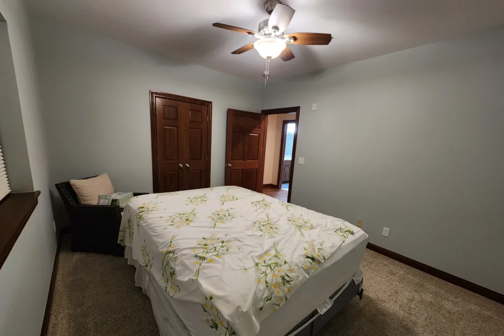 Newly painted bedroom in SE Wisconsin