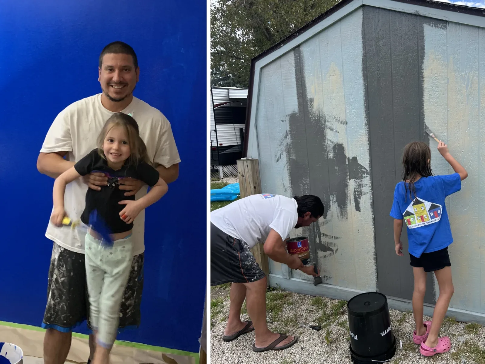 About us neighborhood painter photo of dan with family